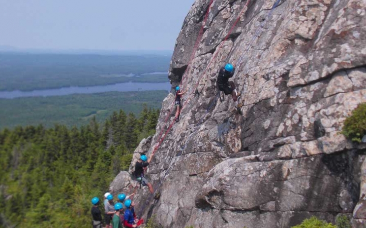 rock climbing course for adults in maine